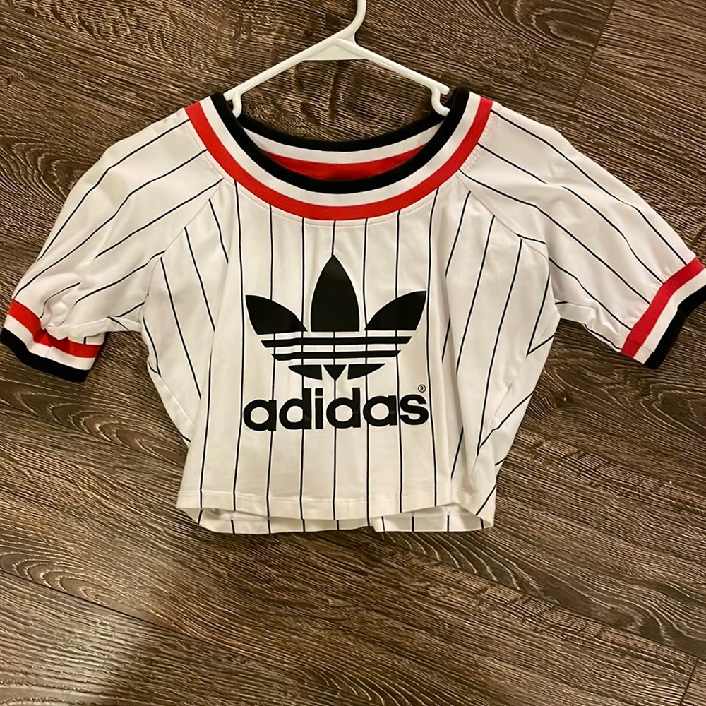 Adidas crop top size medium